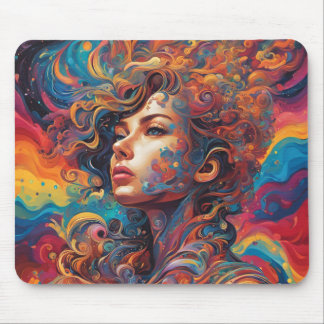 Mousepad Une belle femme en train de disparaître