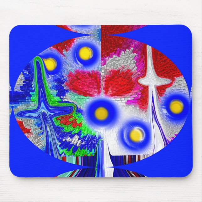 Mousepad União cósmica de arte de estrelas (Frente)