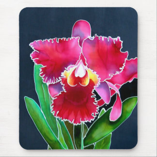 Mousepad Única orquídea cor-de-rosa