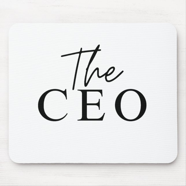 Mousepad Único Minimalista O CEO  (Frente)