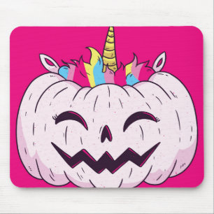 Mousepad Unicorn Pumpkin