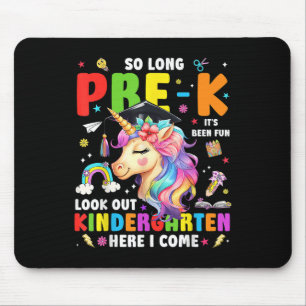 Mousepad Unicórnio Até Logo Graduação Pré K Jardim de Infân