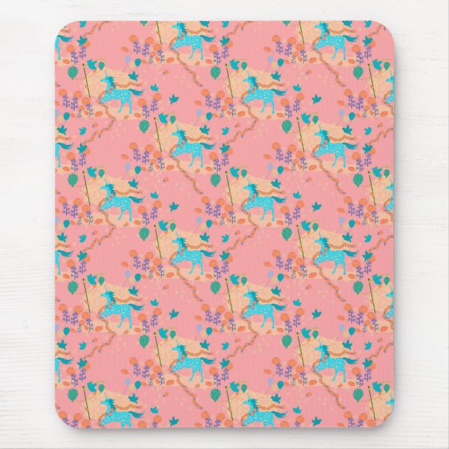 Mousepad unicórnio azul (Frente)