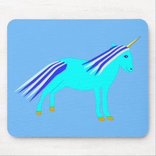 Mousepad Unicórnio Bebezinho Azul
