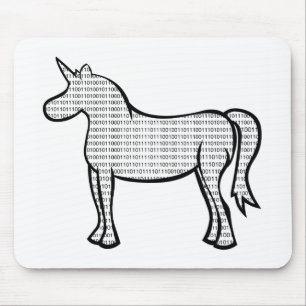 Mousepad Unicórnio Binário