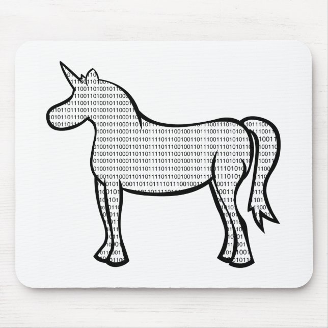Mousepad Unicórnio Binário (Frente)
