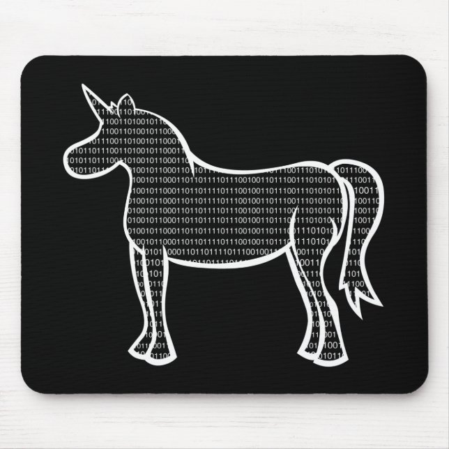 Mousepad Unicórnio Binário (Frente)