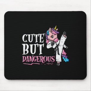Mousepad Unicórnio Bonito Mas Perigoso Karate Taekwondo Gir