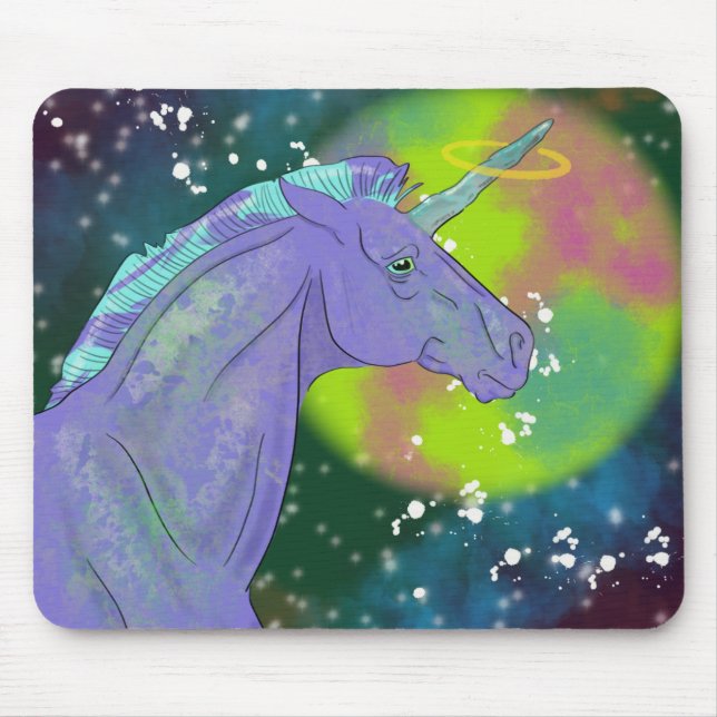 Mousepad Unicórnio Cósmico 10 (Frente)