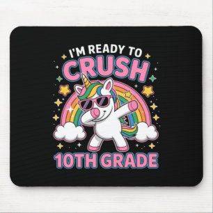 Mousepad Unicórnio de Volta à Escola Detonando o 10º Ano