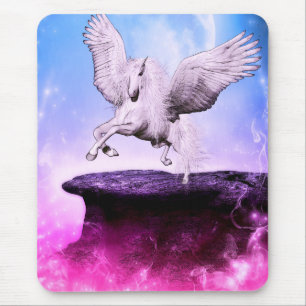 Mousepad Unicórnio Fantasia Rosa