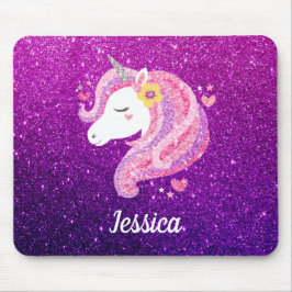 Mousepad Unicórnio Glitter Glitter