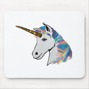 Mousepad unicórnio holográfico