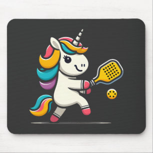 Mousepad Unicórnio Jogando Jogador de Pickleball Crianças M