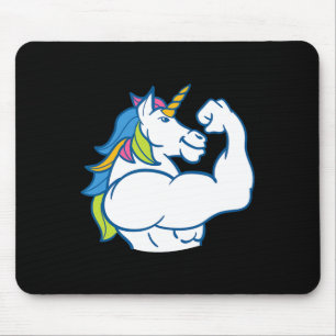 Mousepad Unicórnio Muscular - Malhação Mágica Engraçada Bod
