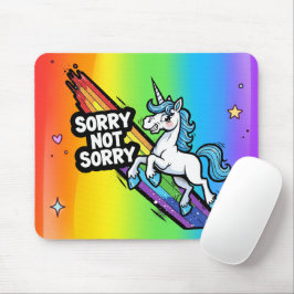 Mousepad Unicórnio Sorry not Sorry Base para Mouse