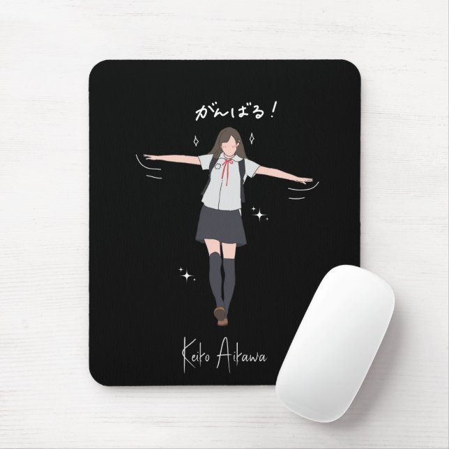 Mousepad Uniforme de anime estético Personalizável (Com mouse)