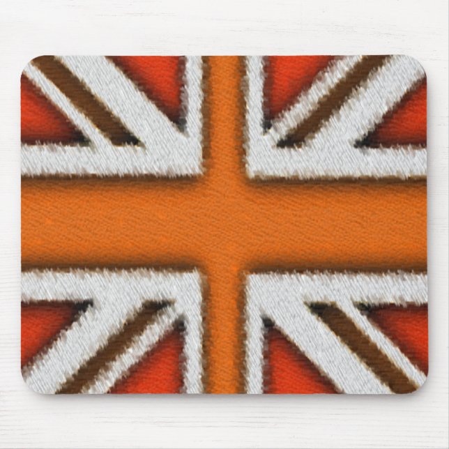 Mousepad Union Jack alaranjado (Frente)