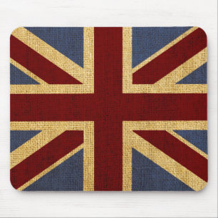 Mousepad Union Jack chique rústico