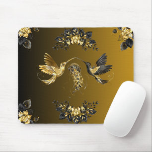Mousepad Uníssono Étero - Arte Gráfica Preta e Dourada