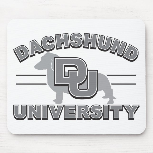 Mousepad Universidade Dachshund (Frente)