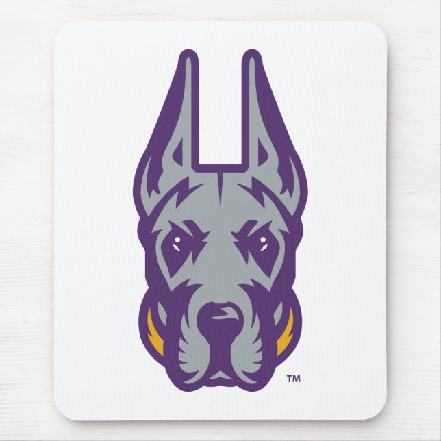 Mousepad Universidade de Albany Great Dane Mascot Head (Frente)