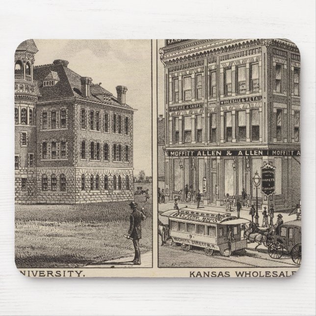 Mousepad Universidade Wichita, Kansas (Frente)