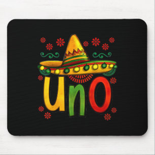 Mousepad Uno Meu Primeiro Aniversário Mexicano Cinco De May