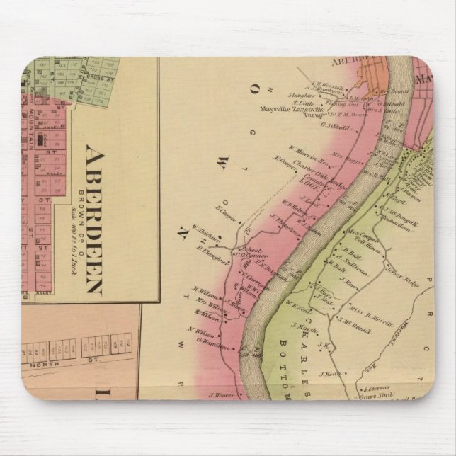 Mousepad Upper Ohio River e Valley 2 (Frente)