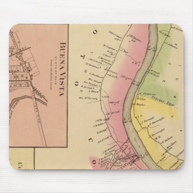 Mousepad Upper Ohio River e Valley 6 (Frente)