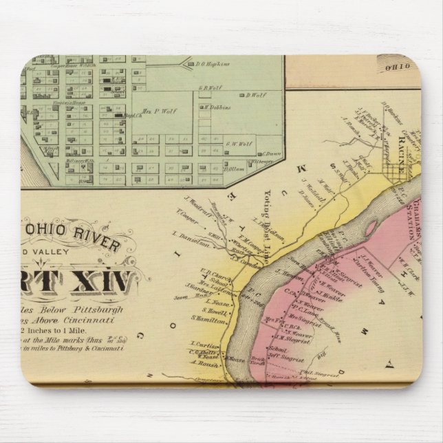 Mousepad Upper Ohio River e Valley 8 (Frente)