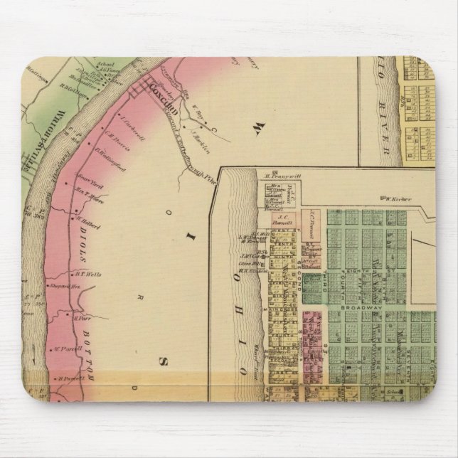 Mousepad Upper Ohio River e Valley 9 (Frente)