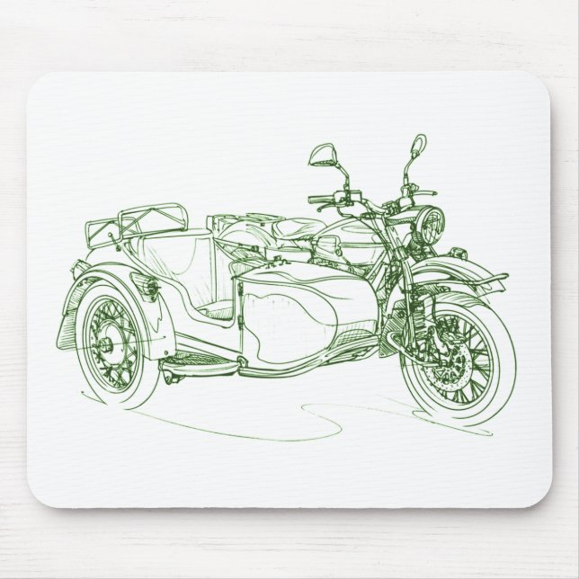 Mousepad Ural outubro de 2010 vermelho retro (Frente)