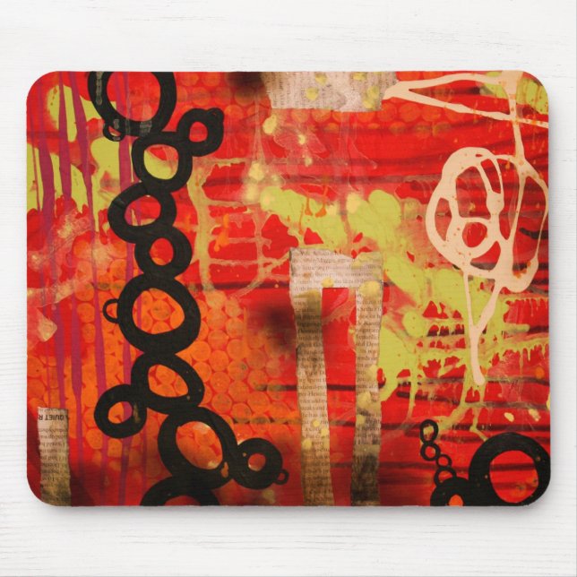 Mousepad urbano vermelho (Frente)