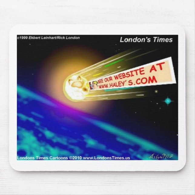 Mousepad URL De Haleys Comet Funny Cards Camisetas Mogs & G (Frente)