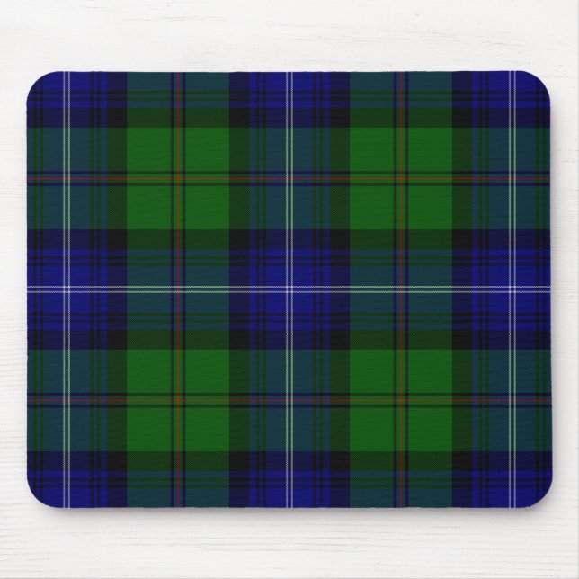 Mousepad Urquhart tartan Blue xadrez (Frente)