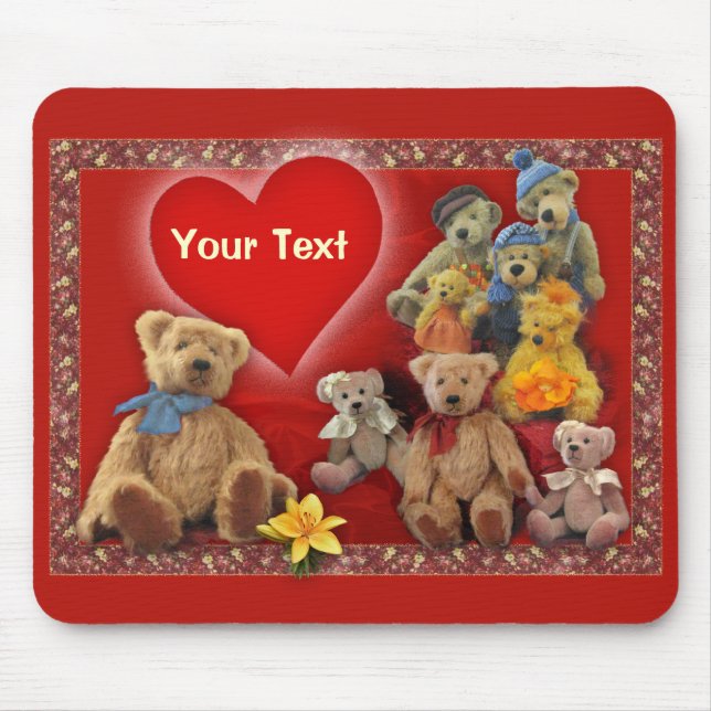 Mousepad Ursinho (personalizável) (Frente)