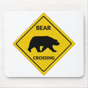 Mousepad Urso artístico de SlipperyJoe cruzando sinal gay
