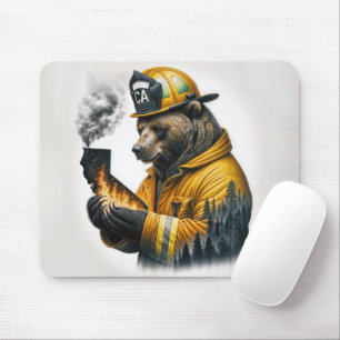 Mousepad Urso Bombeiro da Califórnia