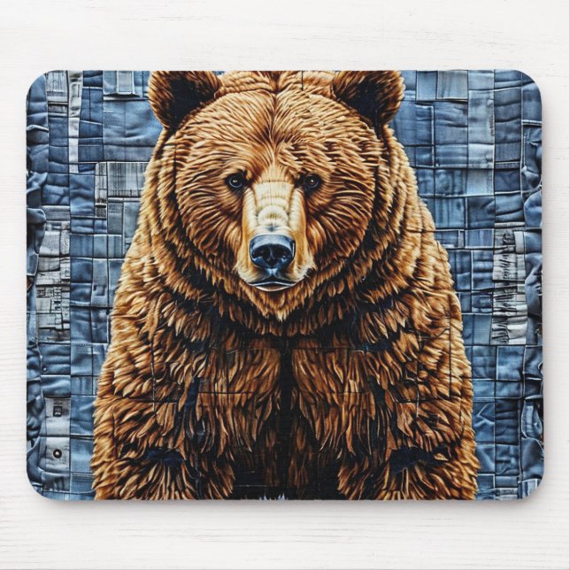 Mousepad Urso cinzento (Frente)