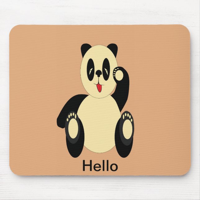Mousepad Urso de panda (Frente)