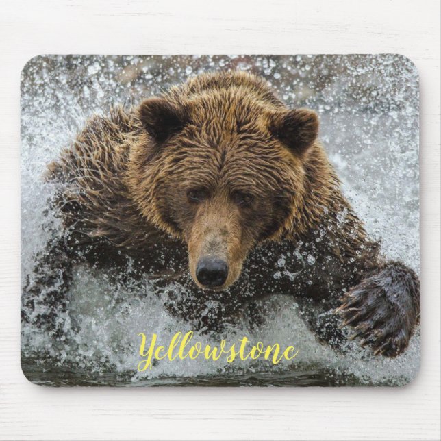 Mousepad Urso de Pedra Amarelo do Mouse (Frente)