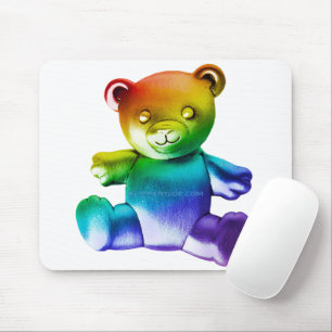 Mousepad Urso de pelúcia de metal polido SlipperyJoe's grad
