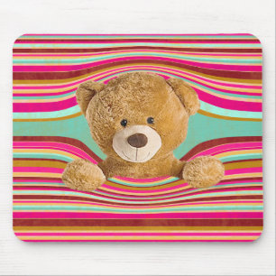 Mousepad Urso De Teddy Em Estrias