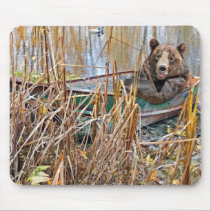 Mousepad Urso do barco a remos