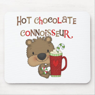 Mousepad Urso do menino do perito do chocolate quente