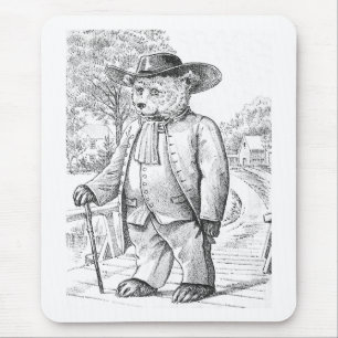 Mousepad Urso do quacre - letra Q - urso de ursinho do