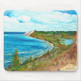 Mousepad Urso Dormente Duna Lakeshore Michigan Beach