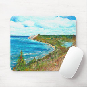 Mousepad Urso Dormindo Duna Lakeshore Michigan Beach