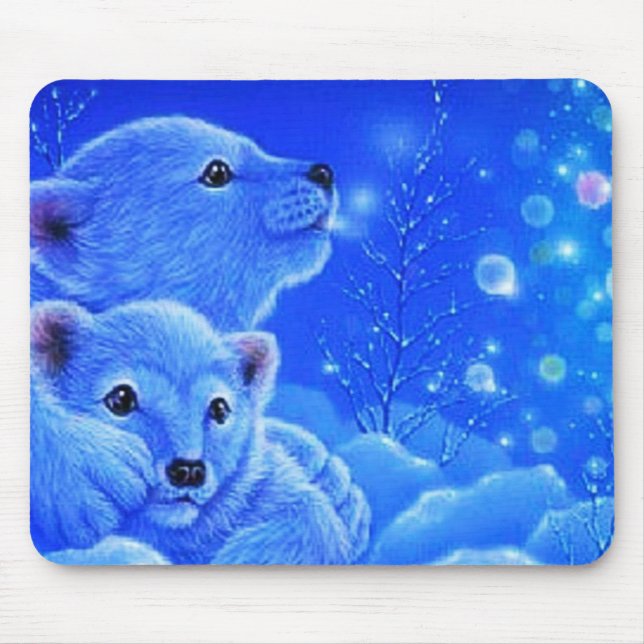 Mousepad urso e filhote incríveis (Frente)